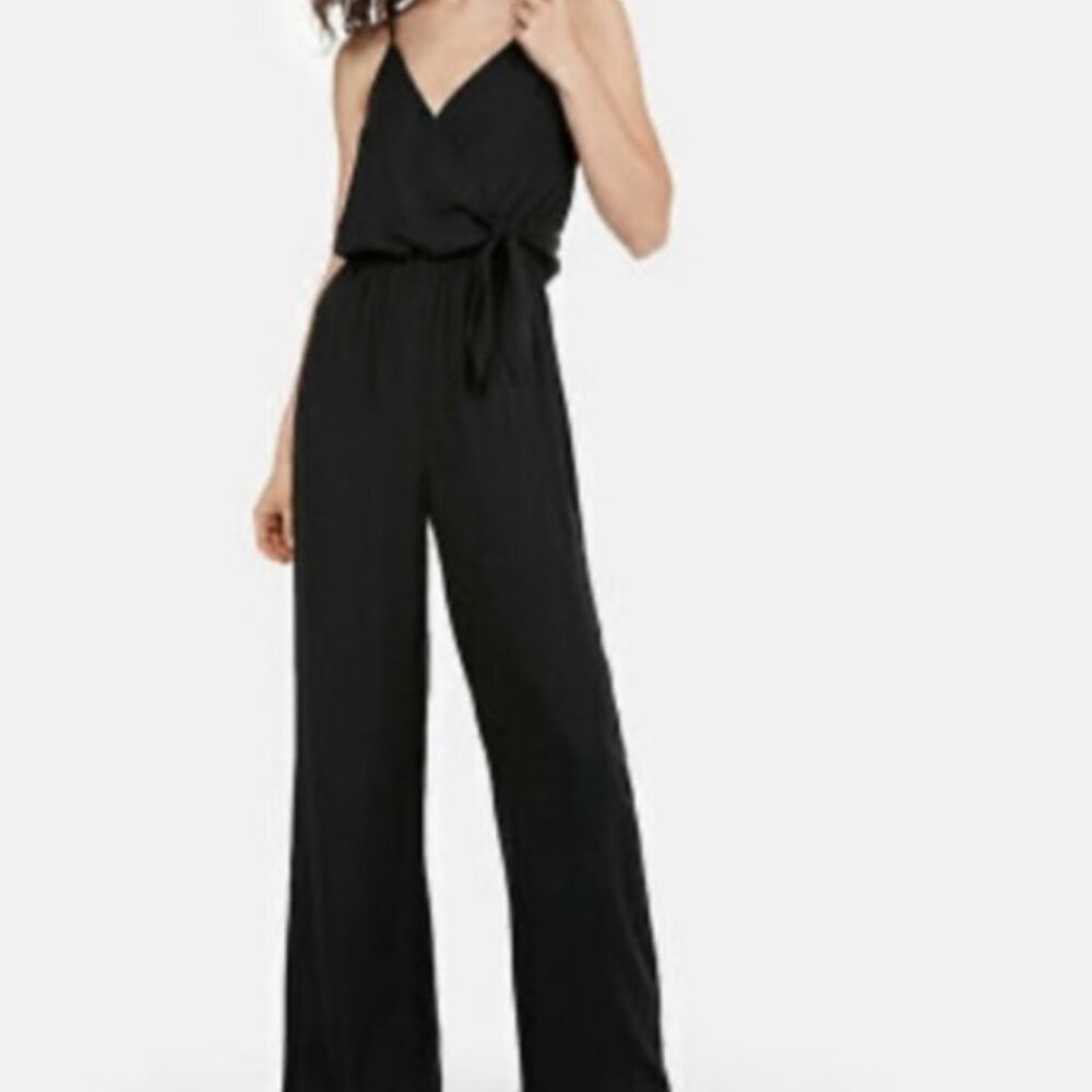 Express Sheer One Piece Jumpsuit Black XL